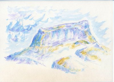 Michael Emmert, Milseburg2,
                        Aquarell