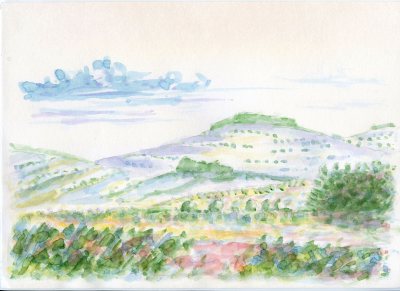 Michael Emmert, Rhoen,
                      Aquarell