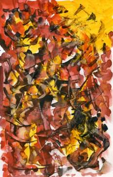 Michael Emmert, Struktur3, Aquarell