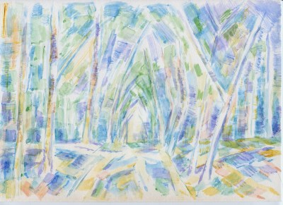 Michael Emmert, Wald,
                        Aquarell