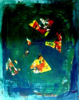 Michael Emmert, Sommerwiese, Acrylbild